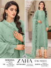 Sersha Vol 4 By Zaha A To D Organza Pakistani Suits Catalog